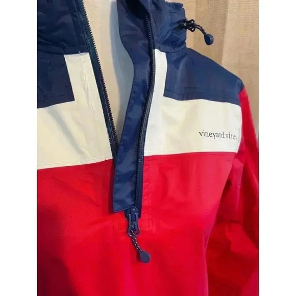 Vineyard Vines Lightweight Hooded Windbreaker Pullover Jacket Women’s Size XS - Picture 2 of 10